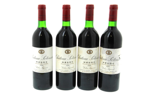 4 B Ch POTENSAC 1986 Médoc (1 ELA)