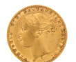 Souverain en or "1874" au profil de la R
