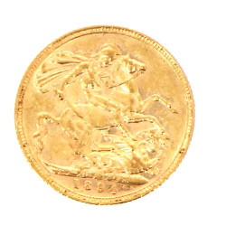 Souverain en or "1894" au profil de la R