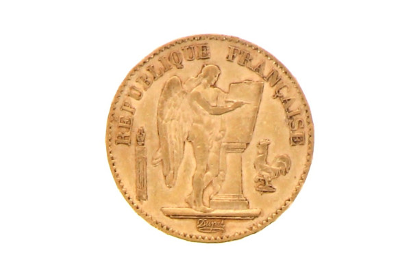 Pièce de 20 F or Génie "1875" atelier A