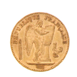 Pièce de 20 F or Génie "1875" atelier A