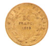 Pièce de 20 F or "1859" atelier BB, Napo