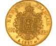 Pièce de 100 F or tête Napoléon III tête