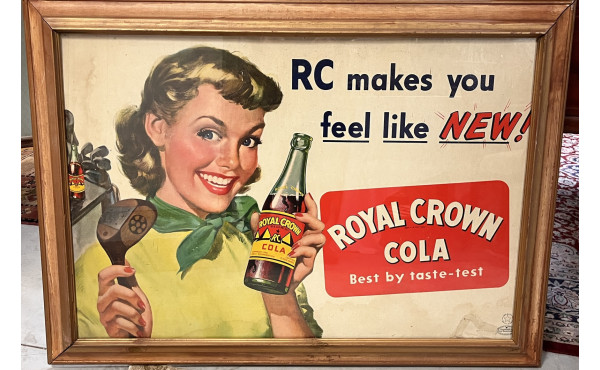ROYAL CROWN COLA - affiche ancienne amér