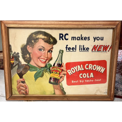 ROYAL CROWN COLA - affiche ancienne amér