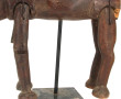 Grand dromadaire en bois sculpté et arti