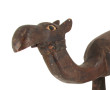 Grand dromadaire en bois sculpté et arti