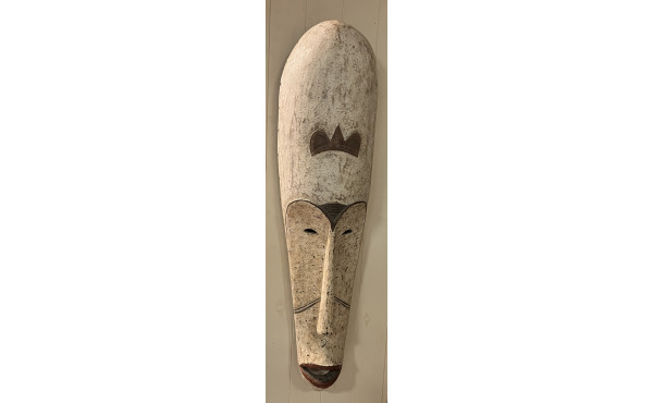 FANG, GABON - Grand masque en bois couve