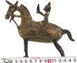 INDE - Cavalier en bronze de type Dhokra