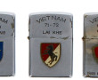 ZIPPO - Lot de 3 briquets à décor d'aprè