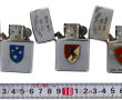 ZIPPO - Lot de 3 briquets à décor d'aprè