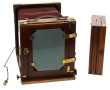 Chambre photographique en bois portative