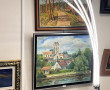 Lampadaire moderne déporté à 4 bras de l