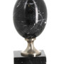 Pied de lampe en marbre de forme ovoïde,