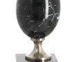 Pied de lampe en marbre de forme ovoïde,