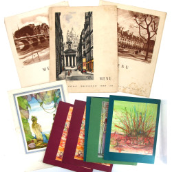 PAQUEBOTS - 9 menus années 50/70 France 