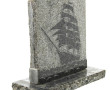 Plaque de granit à décor d'un navire tou
