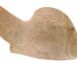 Poisson décoratif en pierre dure, H 19 x