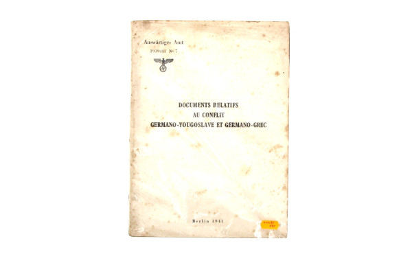 WWII - Auswartiges Amt 1939/41 n° 7 "Doc