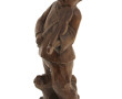 "Enfant au violon et son chien", sculptu