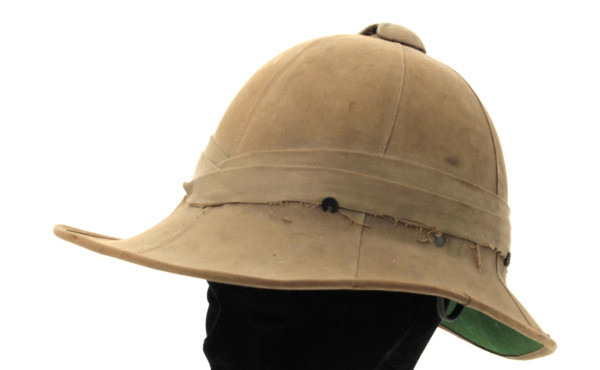 Casque colonial anglais daté 1941 Céro E