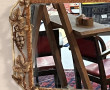 Miroir en fer forgé à décor de pampres d
