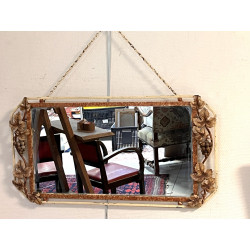 Miroir en fer forgé à décor de pampres d