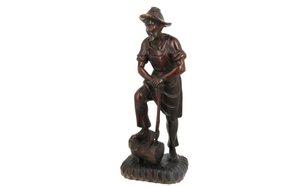 BUCHERON - Sculpture en bois sculpté, fi