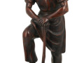 BUCHERON - Sculpture en bois sculpté, fi
