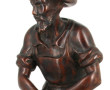 BUCHERON - Sculpture en bois sculpté, fi