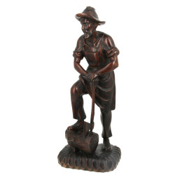 BUCHERON - Sculpture en bois sculpté, fi