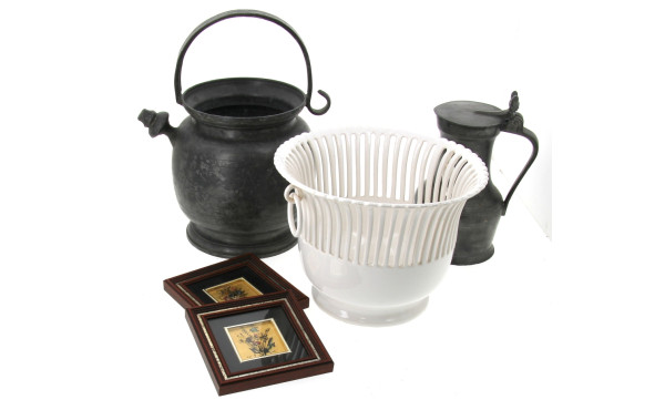 MALICORNE, Tessier - Cache pot en faïenc