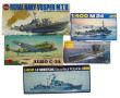 6 maquettes vintages 1/400 et 1/72 dont 