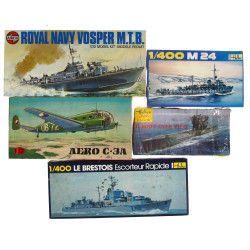 6 maquettes vintages 1/400 et 1/72 dont 