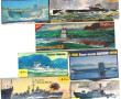 7 maquettes vintages 1/400 et 1/200 dont