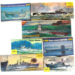 7 maquettes vintages 1/400 et 1/200 dont