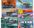 6 maquettes vintages d'hydravions 1/72