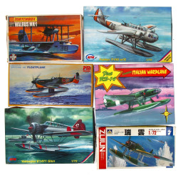6 maquettes vintages d'hydravions 1/72