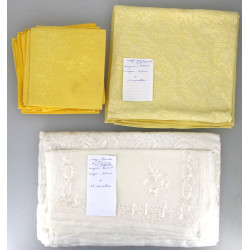 SYRIE - Linge de table : nappe jaune 120