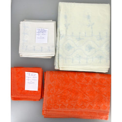 SYRIE - Linge de table : nappe orange 20