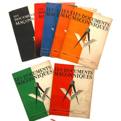 LES DOCUMENTS MACONNIQUES - Lot de 20 re