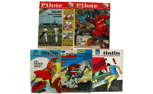 PILOTE - TINTIN - SPIROU - caisse de mag
