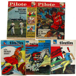 PILOTE - TINTIN - SPIROU - caisse de mag