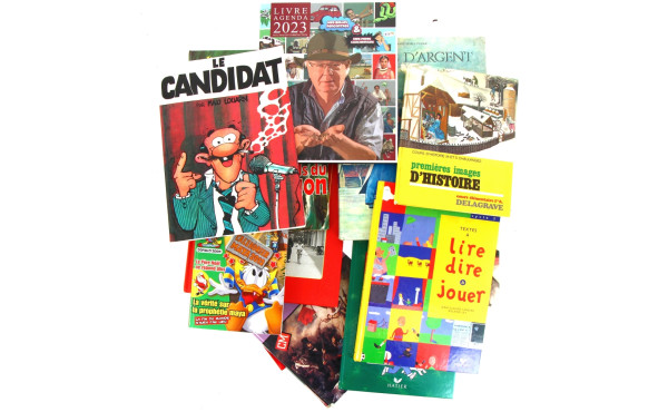 Carton de livres pour enfants, BD, livre