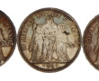 Lot de pièces en argent : 2 pièces de 50