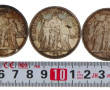 Lot de pièces en argent : 2 pièces de 50