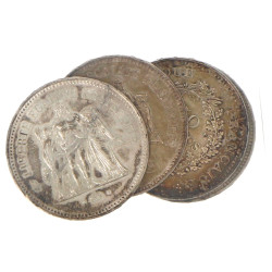Lot de 4 pièces de 50 F argent