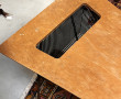 Table basse de salon des années 60, plat