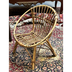 Fauteuill enfant en rotin - H. assise 25