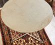 Table ronde de jardin en métal peint en 